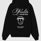 Felpa unisex con cappuccio Bendita Locura nera