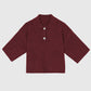 Maglione Norea color lampone con collo polo