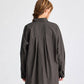 Camicia lunga in popeline con manica raglan