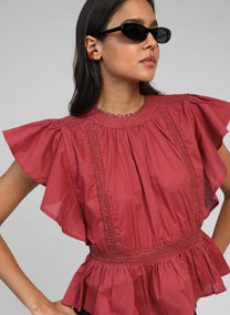 Blusa SaleK color ciliegia