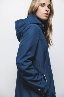 Parka con cappuccio e coulisse regolabile