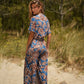 Pantaloni in maglia fredda stampati
