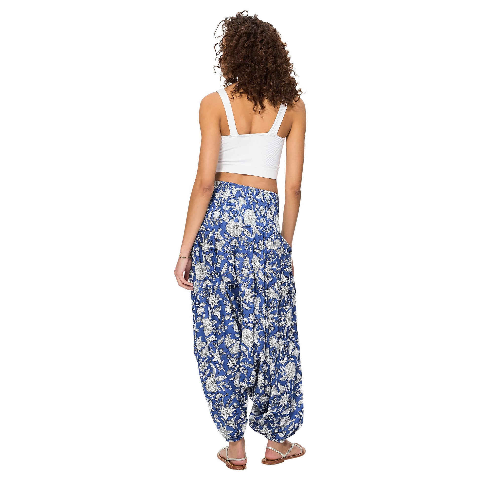 Pantaloni harem sarouel estivi 3 in 1 in cotone