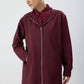 Giacca con cappuccio e zip lunga