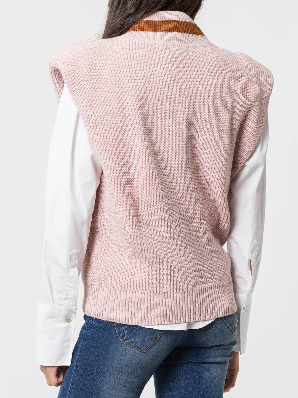 Gilet in maglia Risca con scollo a V