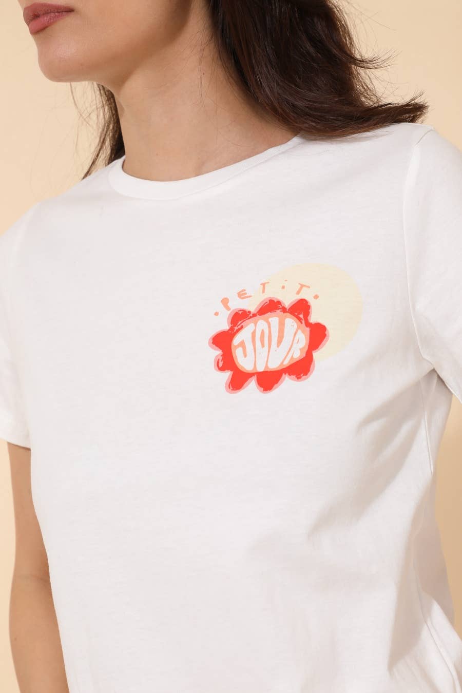 T-shirt Telus stampata in cotone