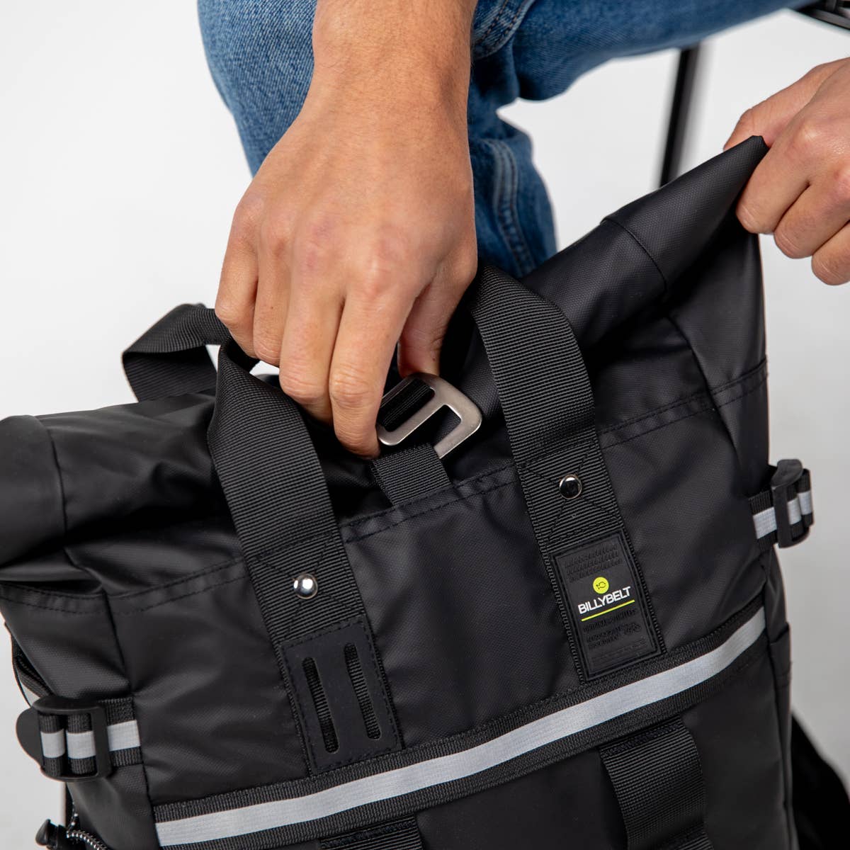 Zaino impermeabile roll-top nero