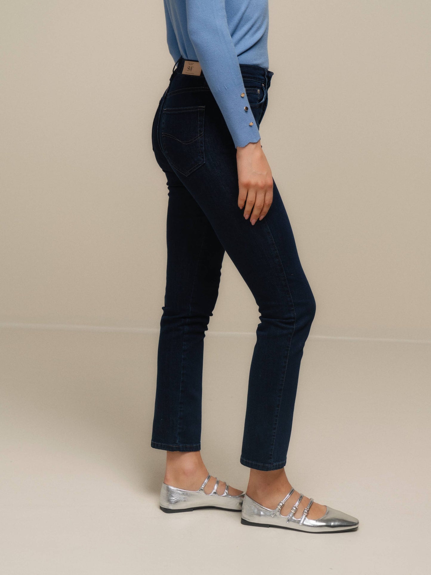 Jeans skinny da donna in denim