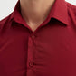 Camicia bordeaux comfort fit da uomo