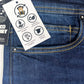 Jeans da uomo lavaggio scuro elasticizzati