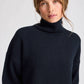 Maglione Mandie in lana d’agnello GOTS blu notte