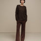 Maglione girocollo in maglia morbida da donna