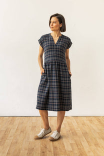 Abito midi Ira in tweed spigato crepuscolo
