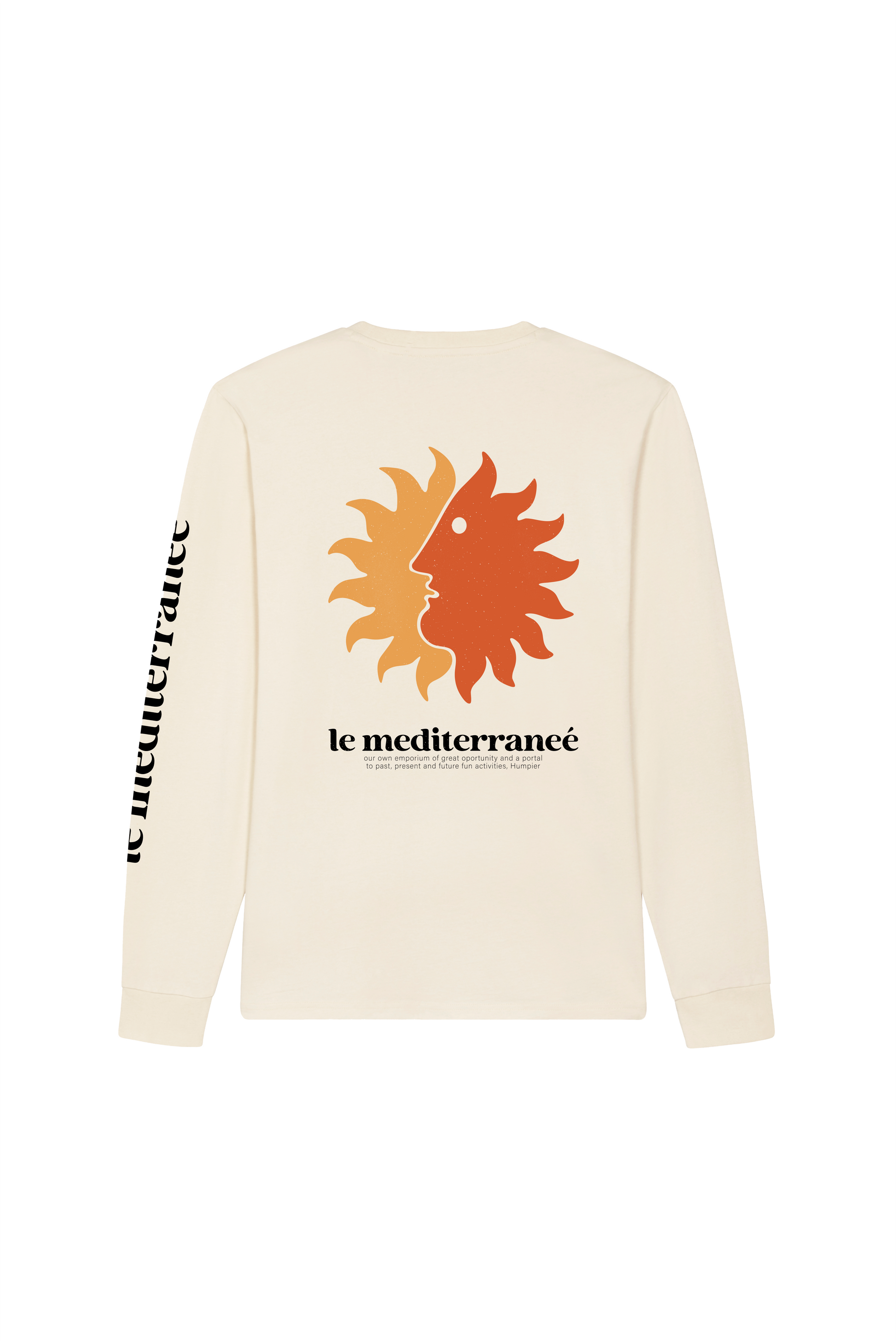 T-shirt a manica lunga in cotone biologico Le Mediterraneé