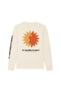 T-shirt a manica lunga in cotone biologico Le Mediterraneé
