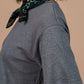T-shirt boxy in canapa e cotone biologico grigio ardesia