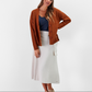 Cardigan in maglia con bottoni e scollo a V