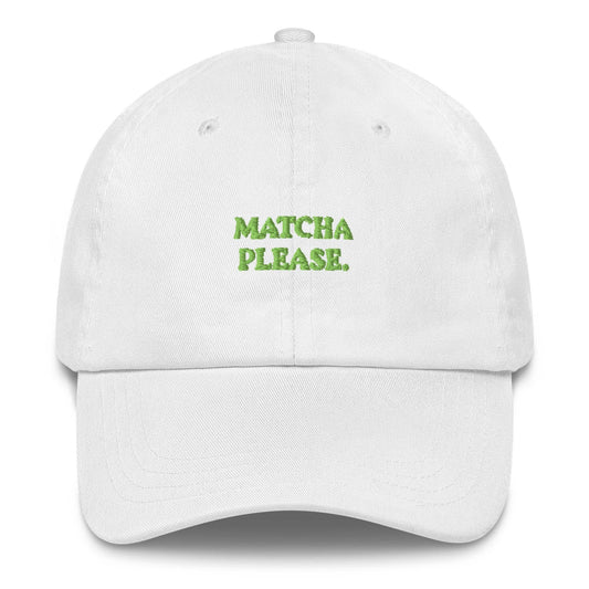 Cappellino baseball “Matcha Please” ricamato