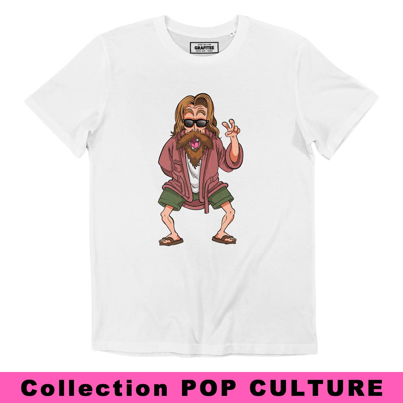 T-shirt Chillout Master in cotone biologico con stampa pop culture
