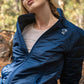Giacca Puffer Donna Blu con Collo Alto