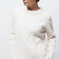 Maglione in maglia strutturata con maniche raglan