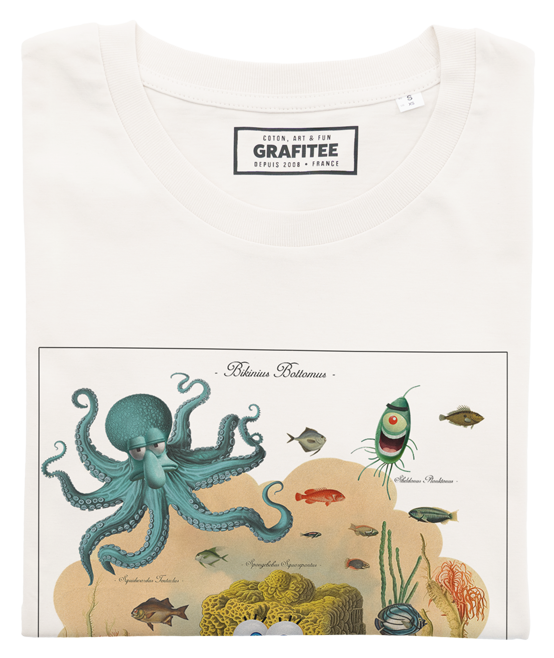 T-shirt unisex in cotone biologico con stampa cartoon Bikinius Bottomus