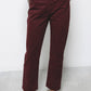 Pantaloni aderenti cinque tasche bordeaux
