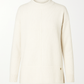 Maglione oversize in maglia con cucitura frontale