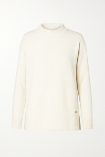 Maglione oversize in maglia con cucitura frontale