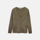 Cardigan in maglia rasata con scollo a V