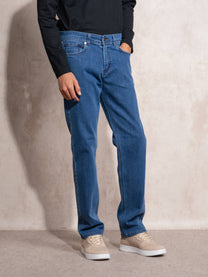 Jeans uomo in denim elasticizzato