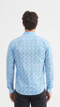 Camicia Premium slim fit con stampa digitale geometrica