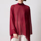 Tunica in chiffon con dettagli in velluto
