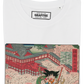 T-shirt unisex bianca con stampa Goku e Shenron