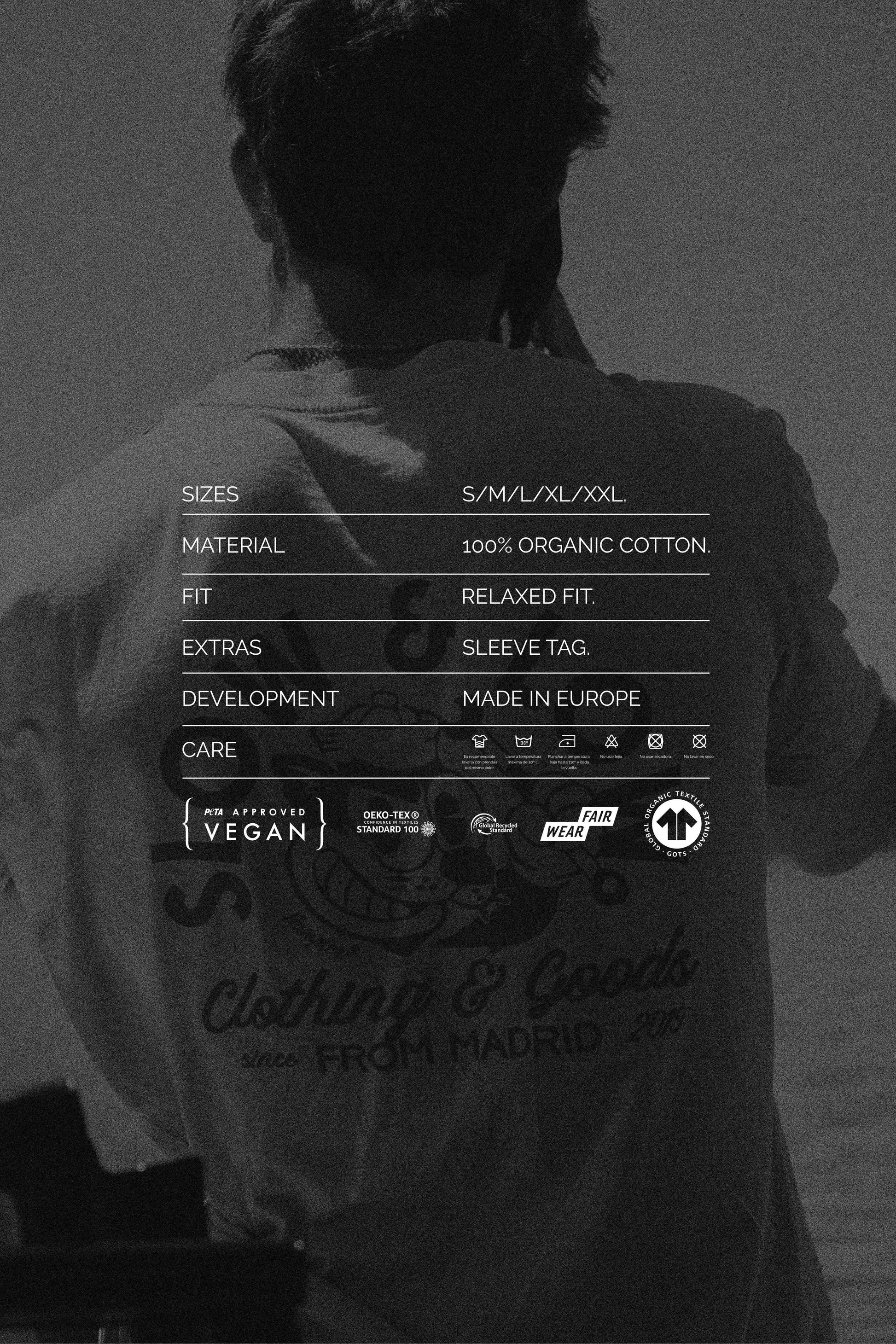 T-shirt Slow & Low in cotone organico