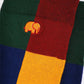 Calzini alla caviglia color block blu navy