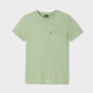 T-shirt in cotone biologico tinta capo verde chiaro