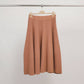 Gonna midi in maglia fluida svasata