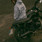 Felpa con cappuccio oversize Maison des Adventures in cotone biologico