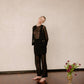Cardigan leggero in lurex con glitter da donna