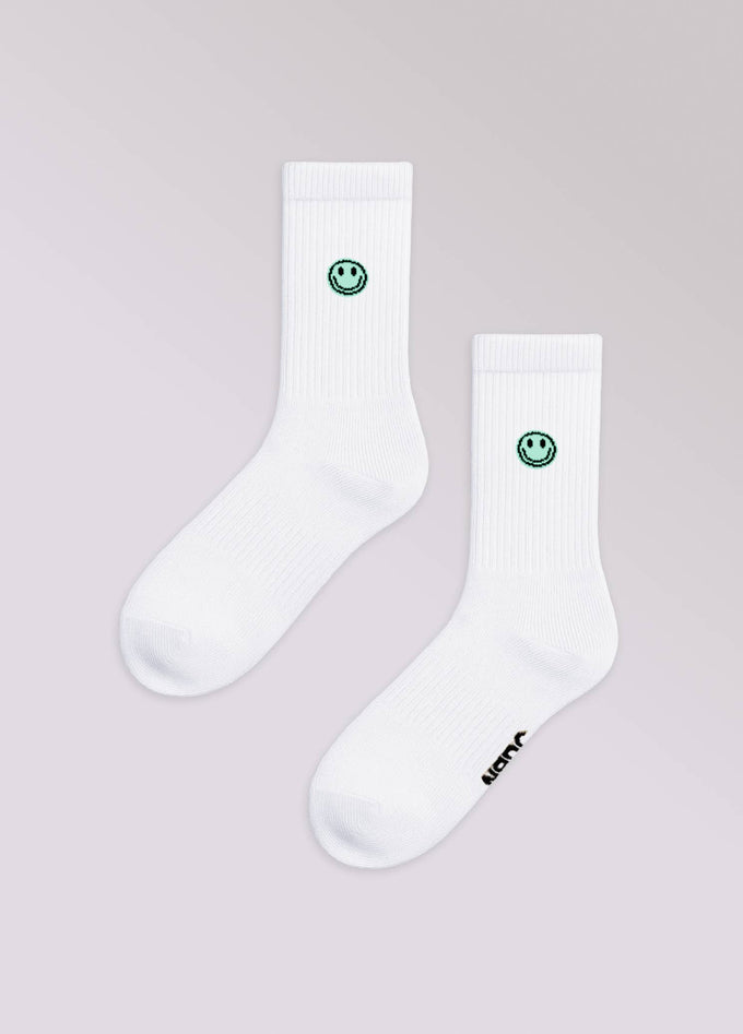 Calze Smiley verde pastello