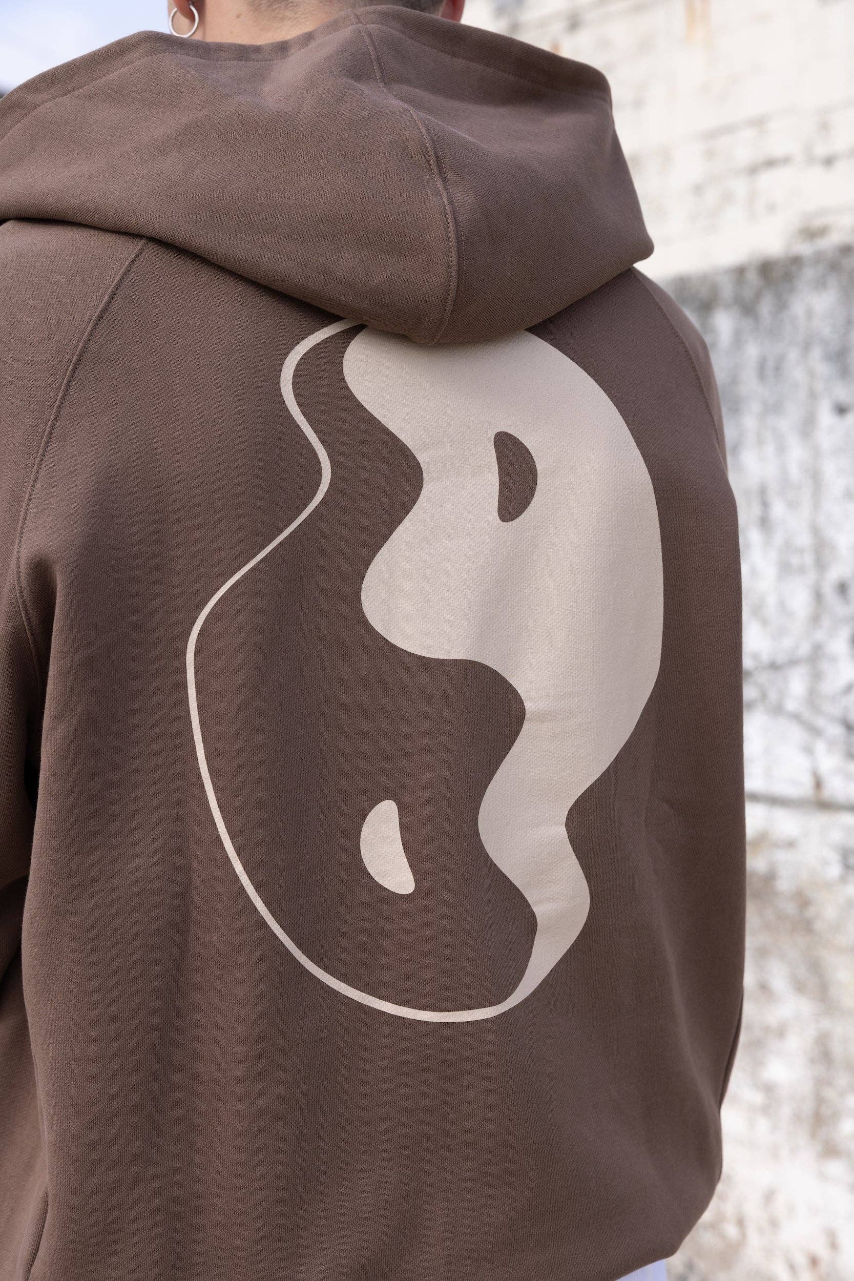 Felpa con zip Tao in cotone biologico