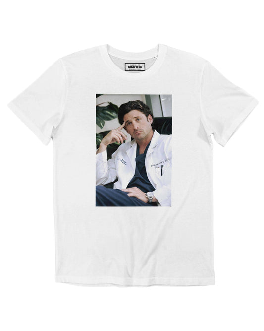T-shirt Derek Shepherd con stampa fotografica