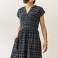Abito midi Ira in tweed spigato crepuscolo