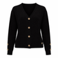 Cardigan in maglia con bottoni gioiello
