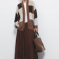 Cardigan in maglia color block con motivo geometrico