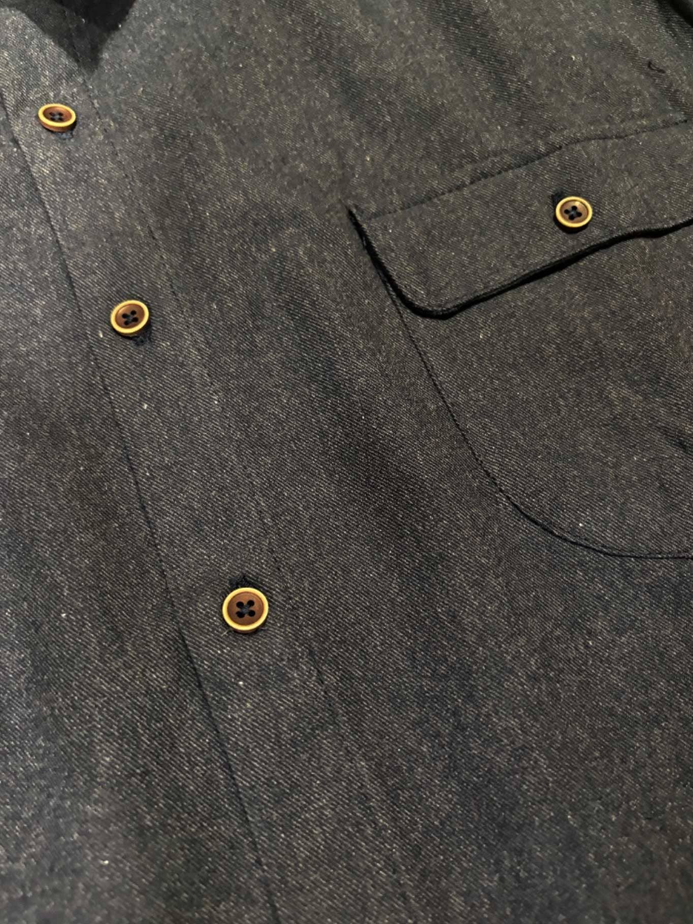 Camicia di flanella uomo Chop blu navy
