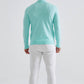 Maglione uomo con collo camionneur Cashmere Touch verde acqua
