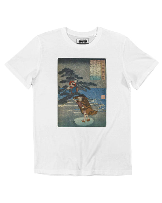 T-shirt Goomba con stampa ispirata ai videogiochi di Mario