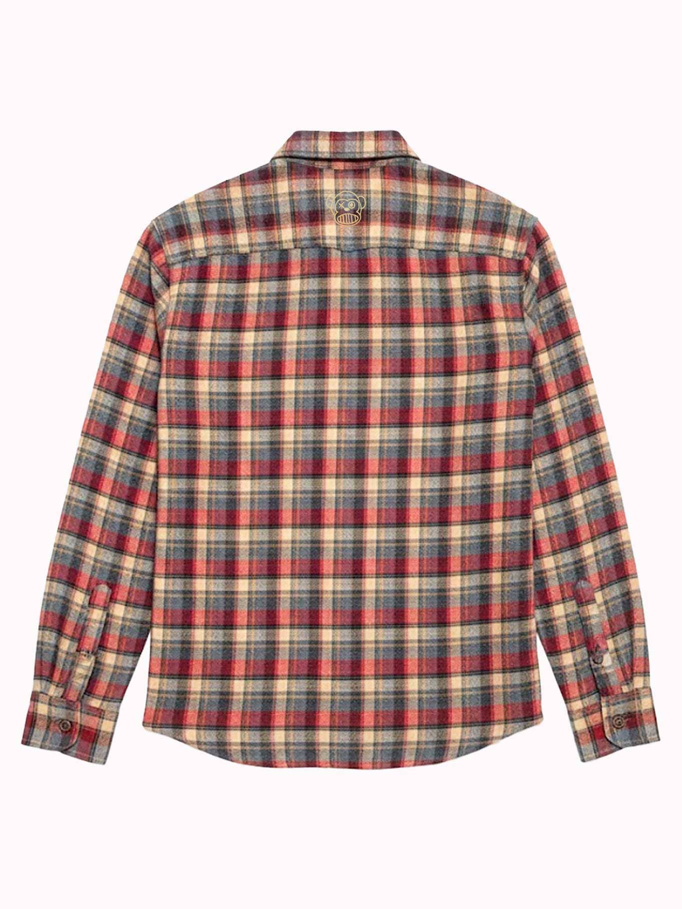 Camicia di flanella a quadri da uomo Chop Plaid color Uva